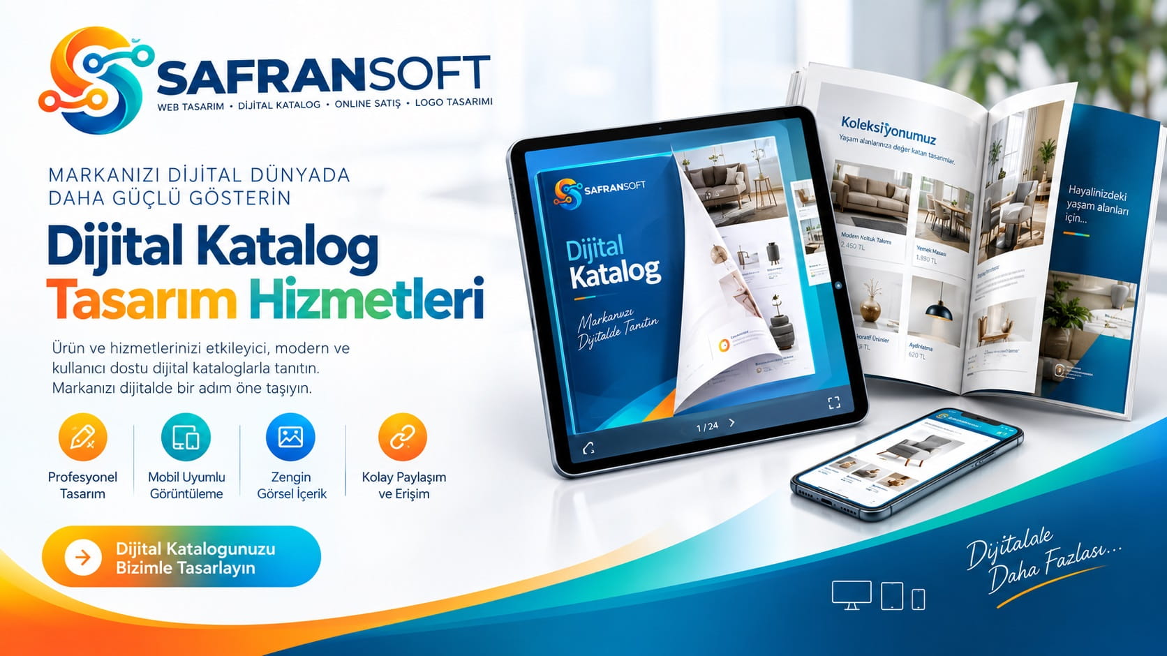 Profesyonel Dijital Katalog Hizmeti, Tek Tıkla Tüm Ürünleriniz Cebinizde